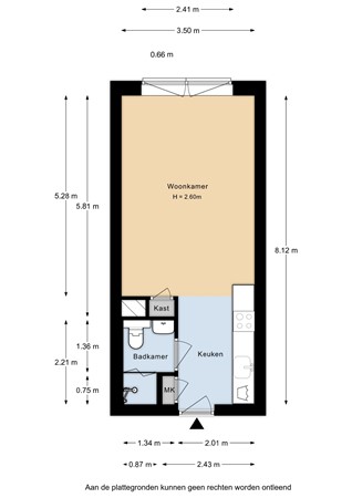 Floorplan - Welnastraat 649, 1096 GJ Amsterdam